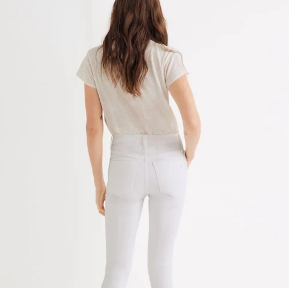 Madewell White Skinny High‎ Rise Jeans Size 27T